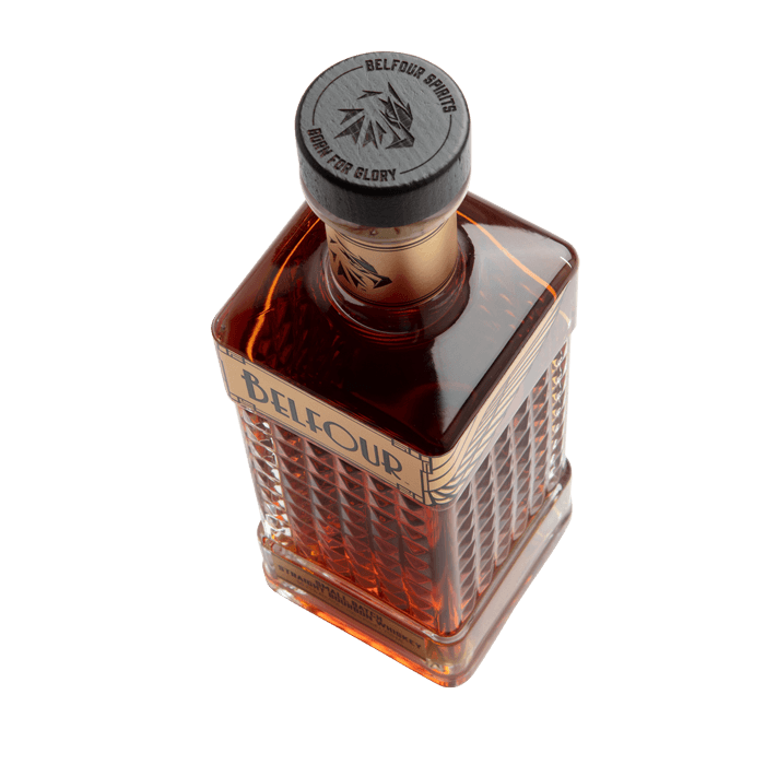 Liquor Bottles for DIY Empty Clean Belfour Bourbon Whiskey 